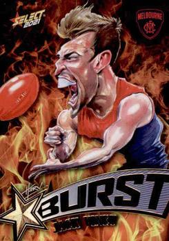 2021 Select AFL Footy Stars - Starburst Caricatures Fire #SP44 Jack Viney Front
